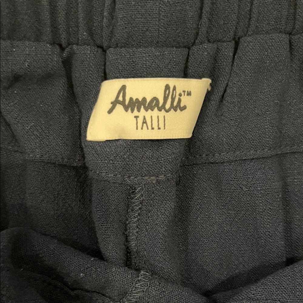 Amalli Talli Navy Linen Pants - Picture 3 of 4